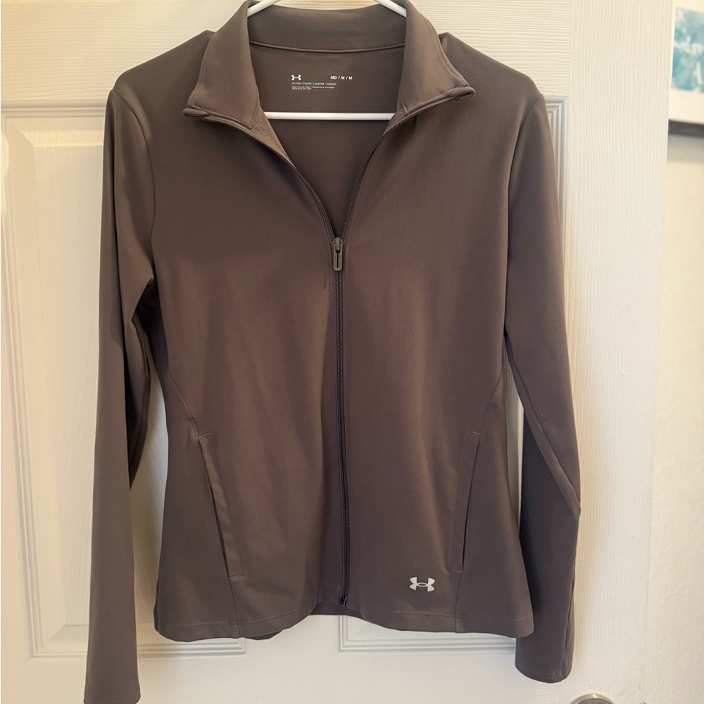 Under Armour Women's Taupe Full-Zip Jacket
